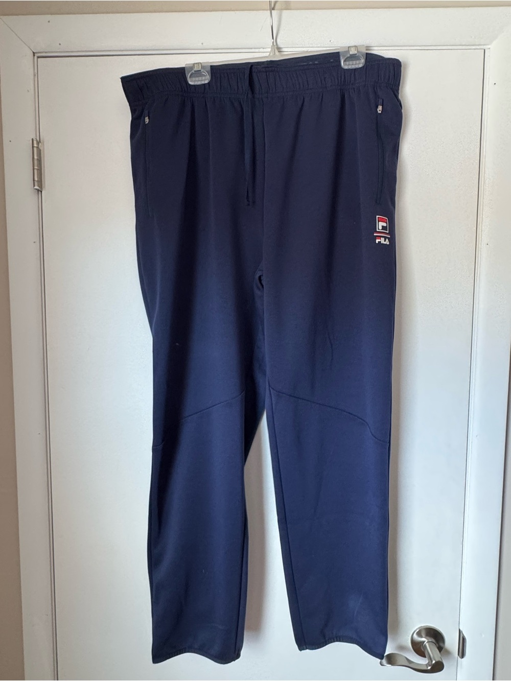 Fila Navy Athletic Track Pants with Logo